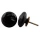 Black Solid Flat Drawer Knob